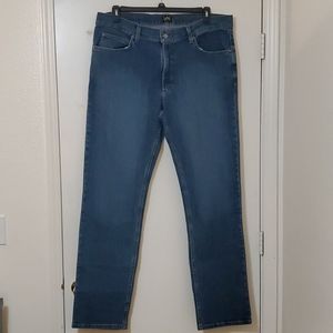 LEE Regular Fit Blue Jeans Size 38x34